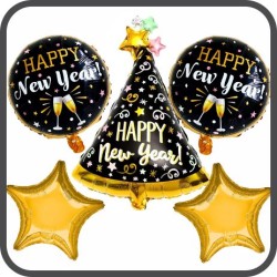 kit globos año nuevo