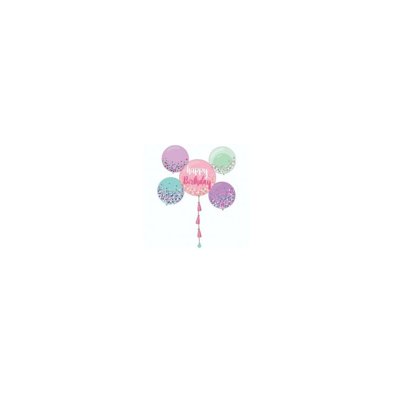 Adorno Movil Happy Birthday Balloons