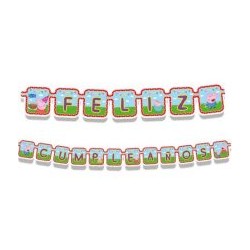 Letrero Feliz Cumpleaños Peppa Pig