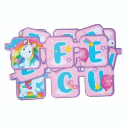 Letrero de Feliz Cumpleaños Unicornio Bebe