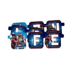 Letrero feliz cumpleaños avengers