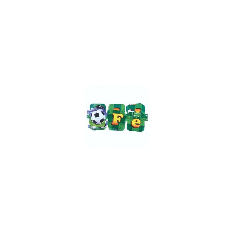 Letrero Feliz cumpleaños Futbol