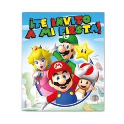 Invitaciones mario bros