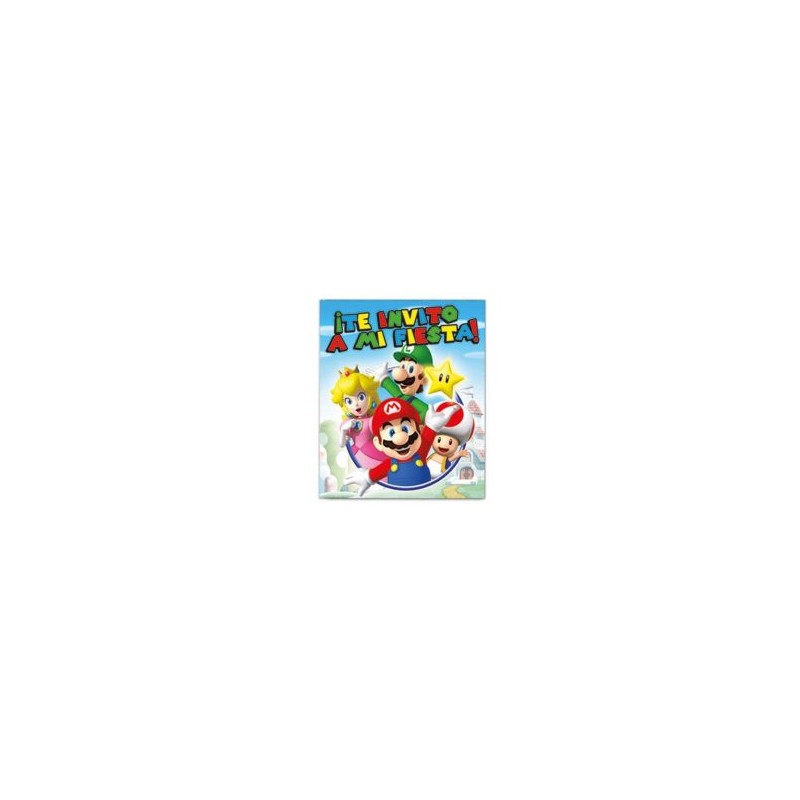 Invitaciones mario bros