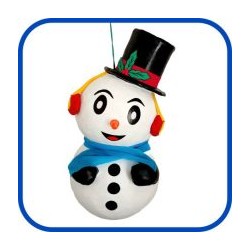 Piñata de muñeco de nieve