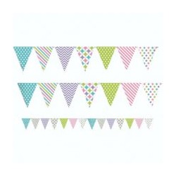 Banderin color pastel fiesta