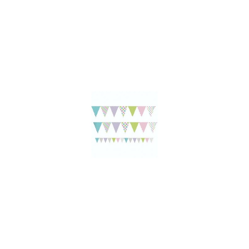 Banderin color pastel fiesta