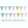 Banderin color pastel fiesta
