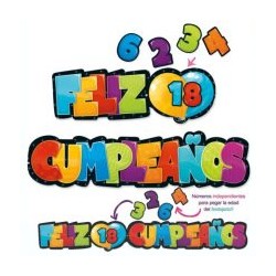 Letrero feliz cumpleaños fiesta