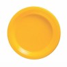platos desechables amarillos