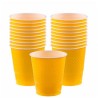 vasos desechables amarillos