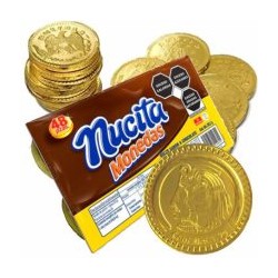 Monedas de chocolate