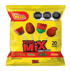 Paletas surtidas vero fuego