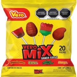 Paletas surtidas vero fuego